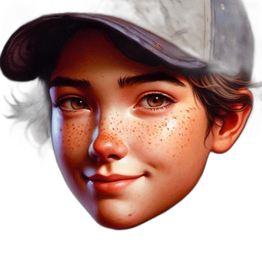 face, hat, mask, photorealistic transparent PNG cut-out