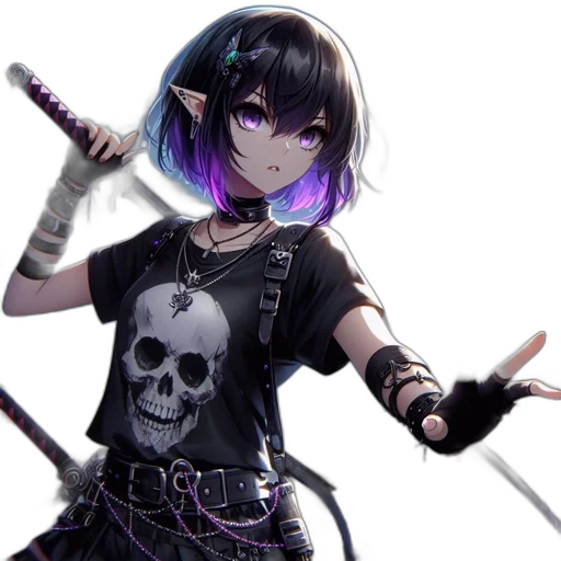 staff, weapon, sword, fantasy art transparent PNG cut-out