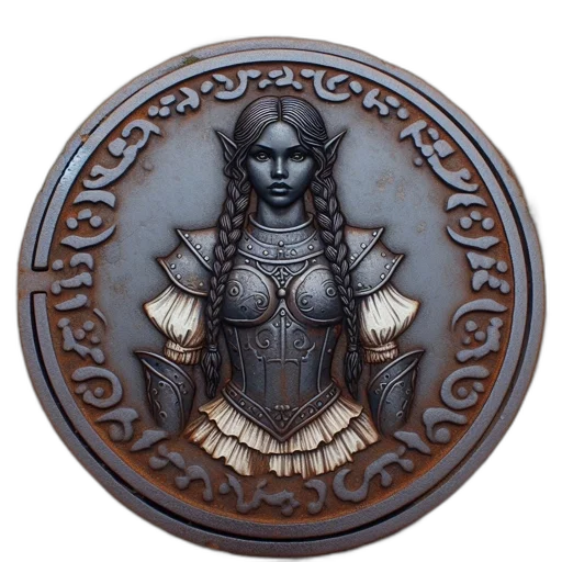 jewelry, crown, sword, fantasy art transparent PNG cut-out