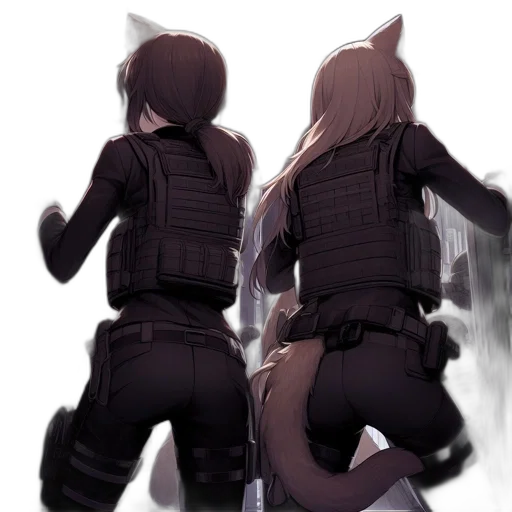 jacket, weapon, concept art, cyberpunk transparent PNG cut-out
