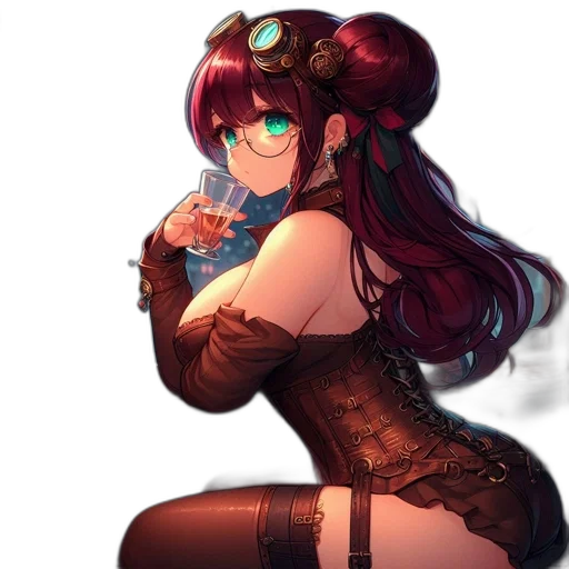 dress, bottle, robot, weapon transparent PNG cut-out