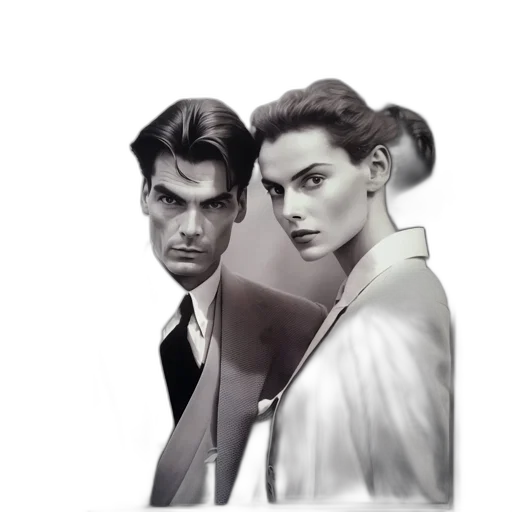 jacket, face, concept art, photorealistic transparent PNG cut-out