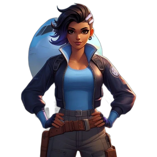 jacket, staff, weapon, face transparent PNG cut-out