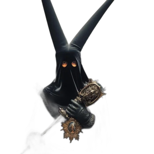 mask, staff, hat, dragon transparent PNG cut-out