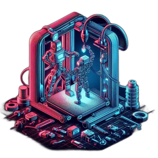 robot, furniture, cyberpunk, concept art transparent PNG cut-out