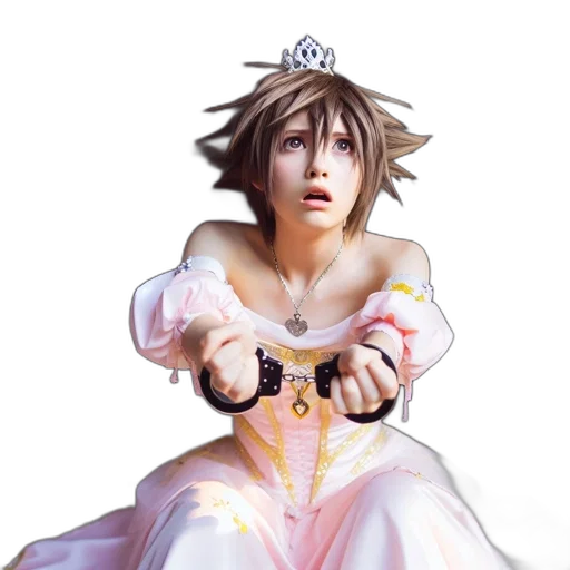 dress, crown, concept art, 3d render transparent PNG cut-out