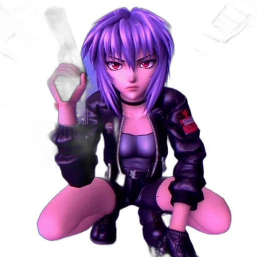 jacket, weapon, robot, staff transparent PNG cut-out