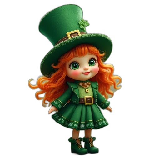 hat, 3d render, concept art, green transparent PNG cut-out