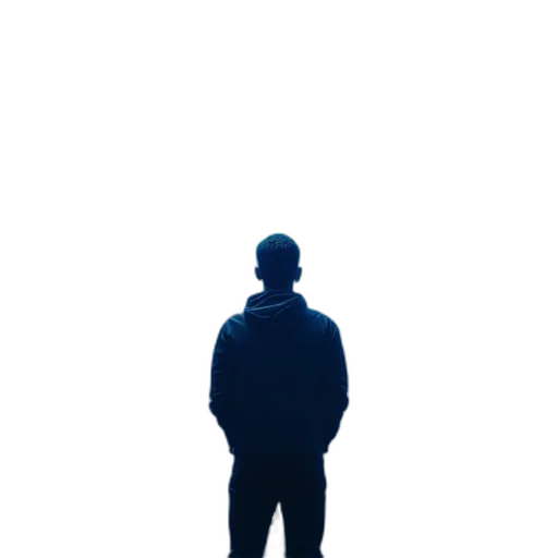jacket, staff, face, robot transparent PNG cut-out