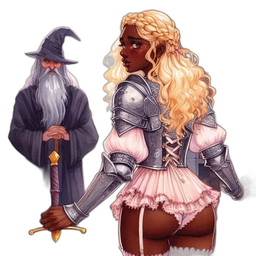 sword, staff, weapon, fantasy art transparent PNG cut-out