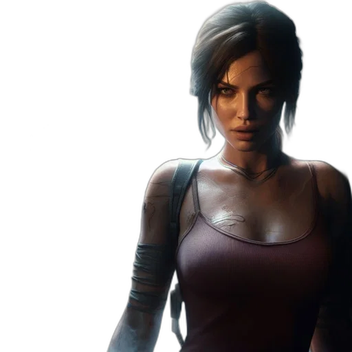 concept art, cyberpunk, 3d render, comic book art transparent PNG cut-out