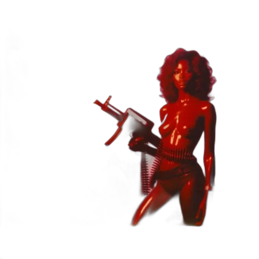 robot, weapon, staff, dress transparent PNG cut-out