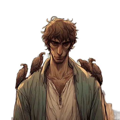staff, concept art, comic book art, fantasy art transparent PNG cut-out