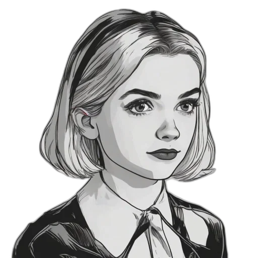 face, jacket, staff, comic book art transparent PNG cut-out