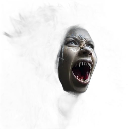 mask, face, creature, hair transparent PNG cut-out