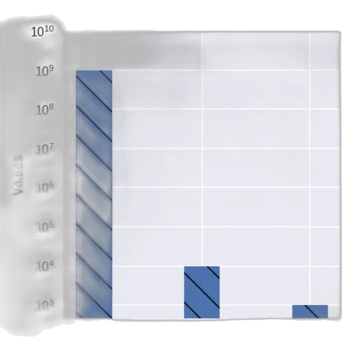 monochrome, blue, pastel, logarithmic transparent PNG cut-out