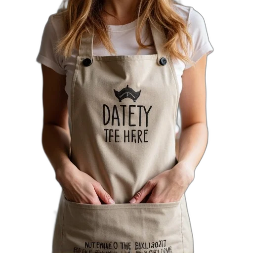 personalized, birthday, apron transparent PNG cut-out