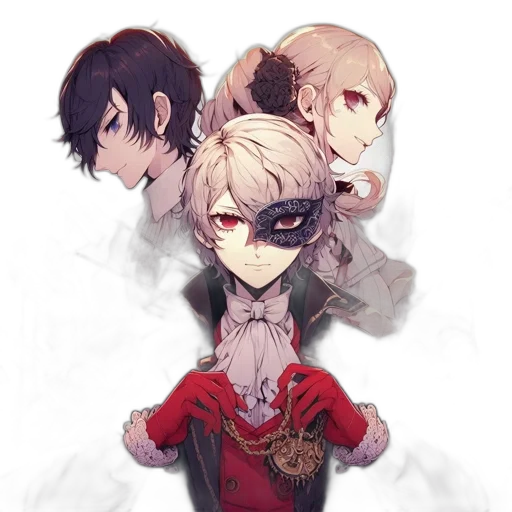 mask, staff, weapon, jacket transparent PNG cut-out