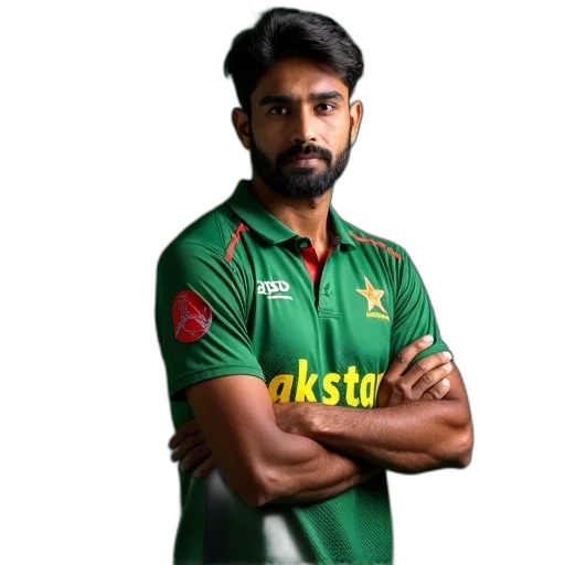 pakistan, cricketer, person, poses transparent PNG cut-out