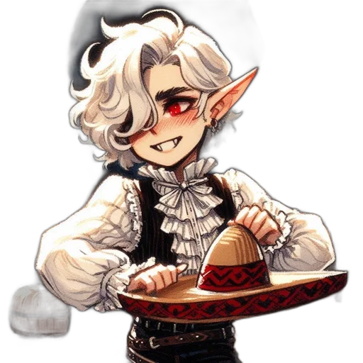 staff, hat, fantasy art, pixel art transparent PNG cut-out