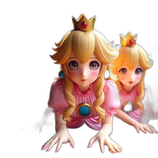 crown, dress, 3d render, concept art transparent PNG cut-out