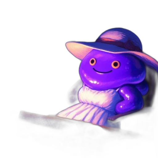 hat, dragon, creature, staff transparent PNG cut-out