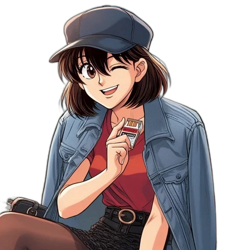 jacket, hat, weapon, staff transparent PNG cut-out