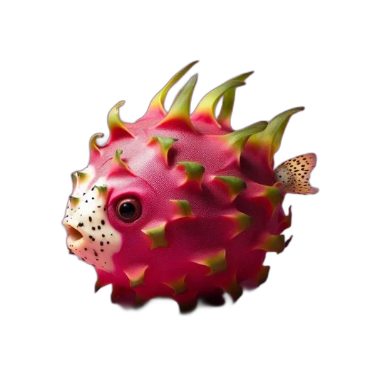 creature, dragon, crown, flower transparent PNG cut-out