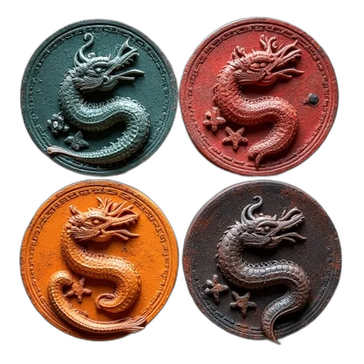 dragon, jewelry, 3d render, fantasy art transparent PNG cut-out