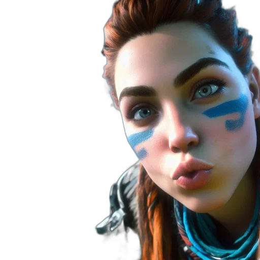 face, concept art, fantasy art, photorealistic transparent PNG cut-out