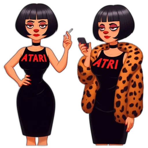 dress, cartoon, pixel art, concept art transparent PNG cut-out