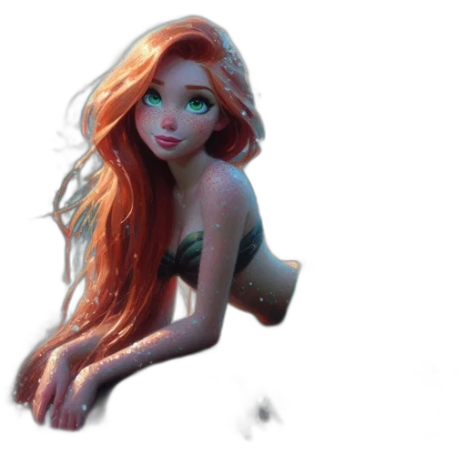 dress, creature, hair, robot transparent PNG cut-out