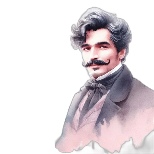 face, staff, mask, oil painting transparent PNG cut-out