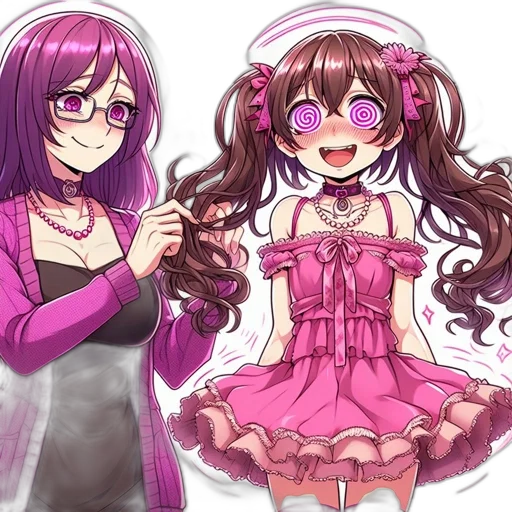 dress, anime, concept art, pixel art transparent PNG cut-out