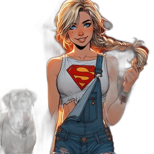 comic book art, concept art, cartoon, fantasy art transparent PNG cut-out