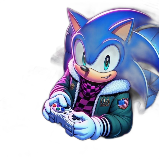 jacket, concept art, pixel art, vaporwave transparent PNG cut-out