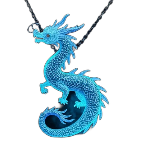 dragon, jewelry, fantasy art, 3d render transparent PNG cut-out