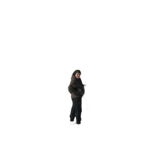 jacket, staff, umbrella, robot transparent PNG cut-out