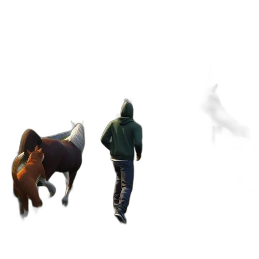 animal, creature, jacket, mask transparent PNG cut-out