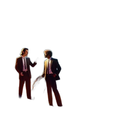 staff, jacket, hair, robot transparent PNG cut-out
