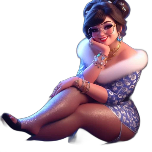 dress, staff, jewelry, crown transparent PNG cut-out