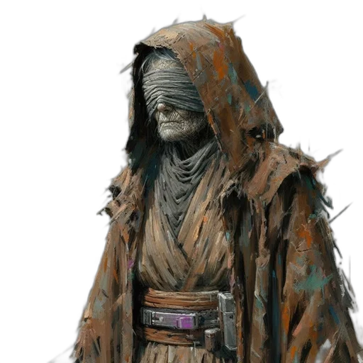 staff, jacket, mask, creature transparent PNG cut-out
