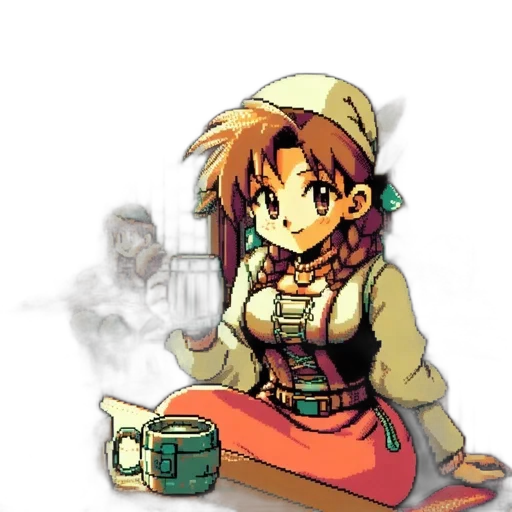 staff, weapon, robot, pixel art transparent PNG cut-out