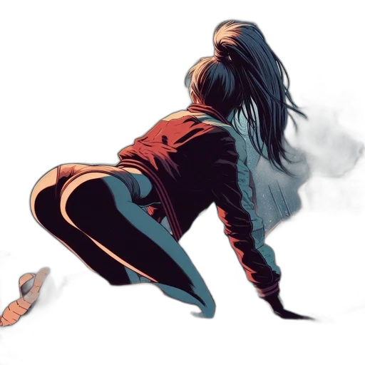 jacket, shoes, concept art, comic book art transparent PNG cut-out