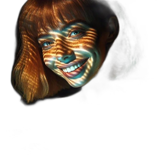 face, mask, creature, hair transparent PNG cut-out