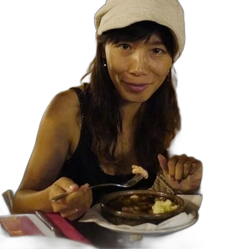 food, face, staff, hat transparent PNG cut-out