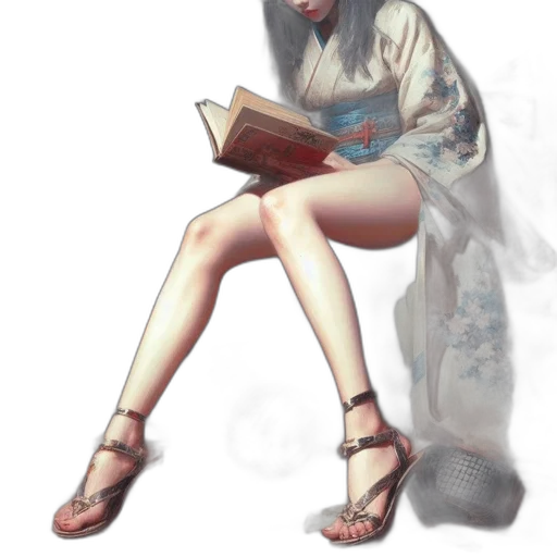 dress, shoes, staff, fantasy art transparent PNG cut-out