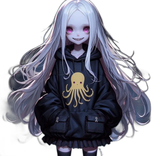 creature, jacket, hair, animal transparent PNG cut-out
