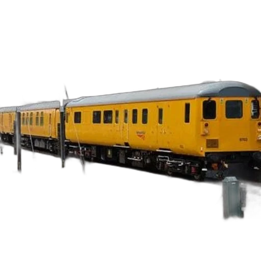 3d render, photorealistic, yellow, train transparent PNG cut-out