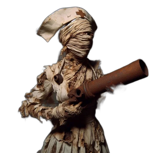 mask, staff, dress, weapon transparent PNG cut-out